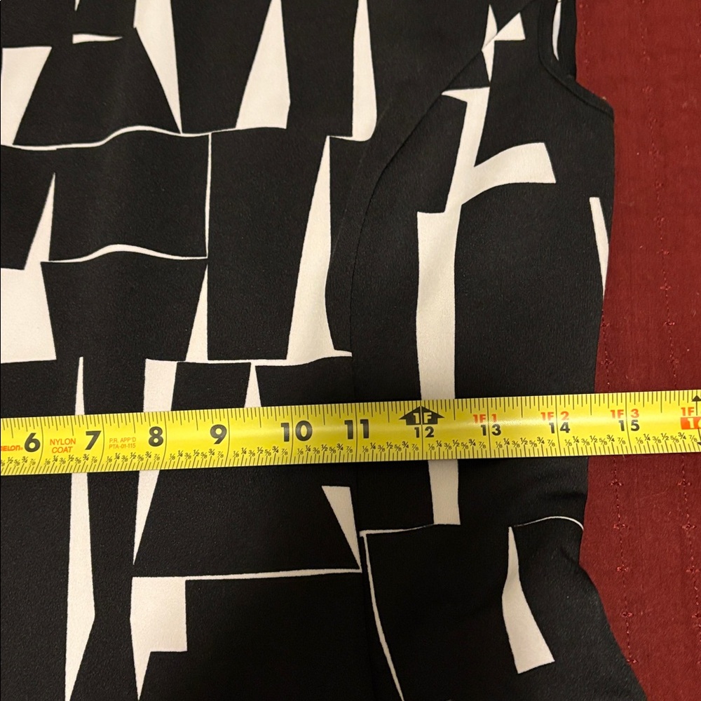 Vince Camuto Black and White Abstract Mini Dress - Picture 9 of 9